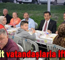 Vali Ümit vatandaşlarla iftar yaptı