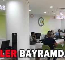 Belediye vezneleri bayramda açık