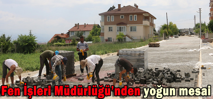 Fen İşleri Müdürlüğü’nden yoğun mesai