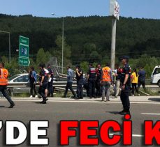 TEM’DE FECİ KAZA