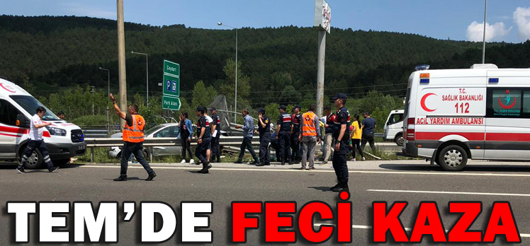 TEM’DE FECİ KAZA