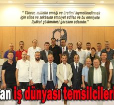 Başkan  Özcan iş dünyası temsilcileri ile buluştu