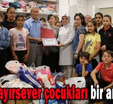 Belediye hayırsever çocukları bir araya getirdi