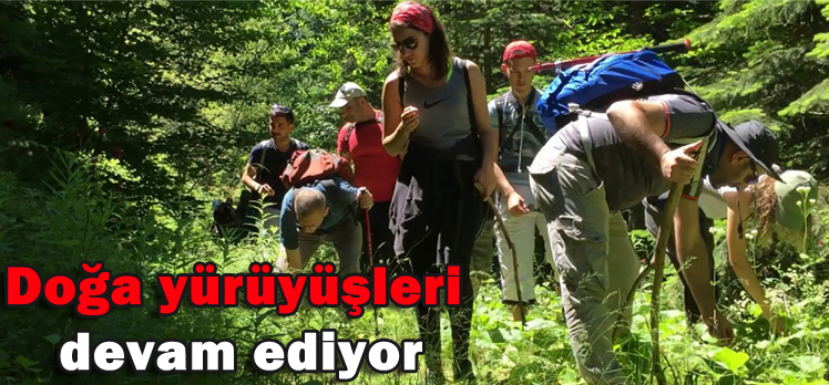 Doğa yürüyüşleri devam ediyor