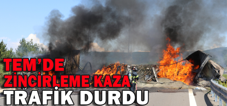 TEM’DE ZİNCİRLEME KAZA