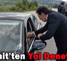 Vali Ümit’ten Yol Denetlemesi