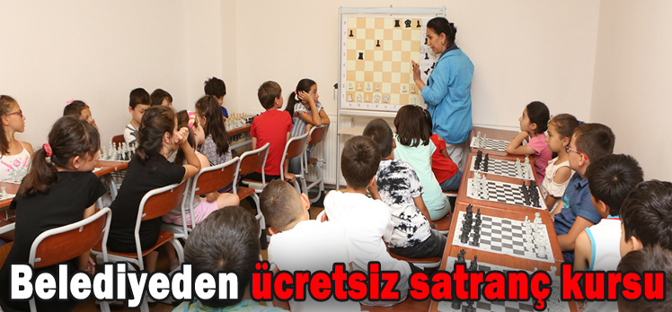 Belediyeden ücretsiz satranç kursu