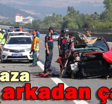 Tır’a Arkadan Çarptı: 2 yaralı