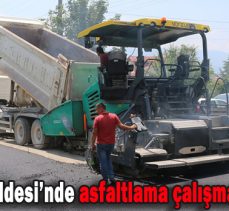 Sarıcalar Caddesi’nde asfaltlama çalışması başlatıldı