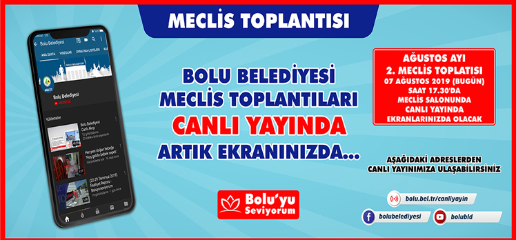 Belediye Meclis toplantıları artık canlı yayında