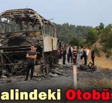 Seyir Halindeki Otobüs Yandı