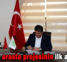 Gerede’de arasta projesinin ilk adımı atıldı