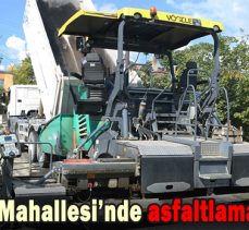 Salıbeyler Mahallesi’nde asfaltlama çalışması