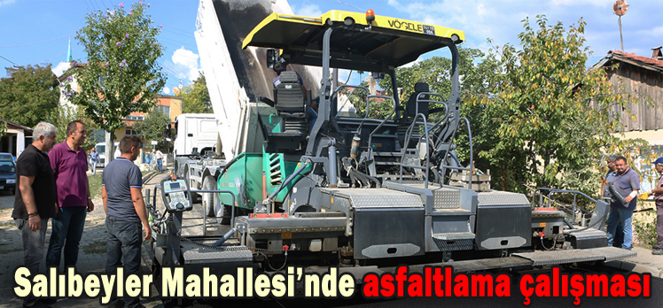 Salıbeyler Mahallesi’nde asfaltlama çalışması