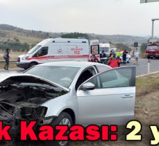 Trafik Kazası: 2 yaralı