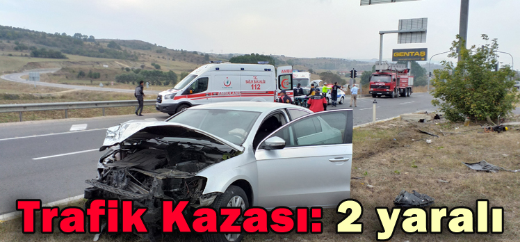 Trafik Kazası: 2 yaralı