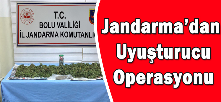 Jandarma’dan Uyuşturucu Operasyonu