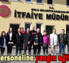 Belediye personeline yangın eğitimi verildi