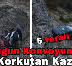 Düğün Konvoyunda Korkutan Kaza: 5 yaralı