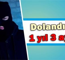 Dolandırıcıya 1 yıl 3 ay hapis cezası