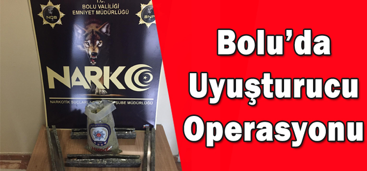 Bolu’da Uyuşturucu Operasyonu