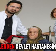 HAYIRSEVERLERDEN DEVLET HASTANESİNE ODA BAĞIŞI