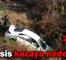 Yoğun sis kazaya neden oldu: 2 yaralı