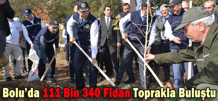 Bolu’da 111 Bin 340 Fidan Toprakla Buluştu