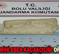 BOLU’DA TARİHİ ESER KAÇAKÇILIĞI OPERASYONU