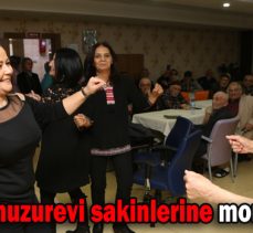 Belediye huzurevi sakinlerine moral aşıladı