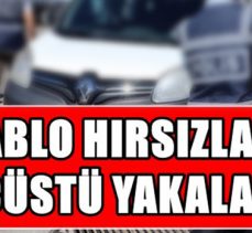 Kablo hırsızları suçüstü yakalandı