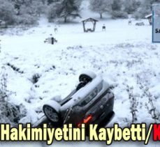 Direksiyon Hakimiyetini Kaybetti/Kanala Uçtu