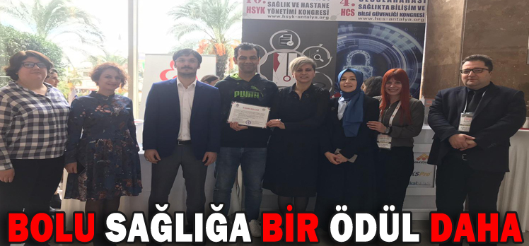 BOLU SAĞLIĞA BİR ÖDÜL DAHA