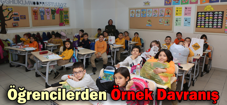 Öğrencilerden Örnek Davranış