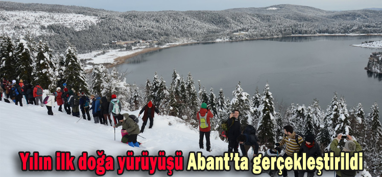 Yılın ilk doğa yürüyüşü Abant’ta gerçekleştirildi