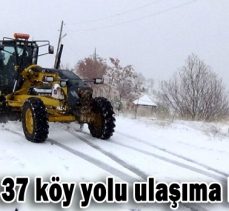 Bolu’da 37 köy yolu ulaşıma kapandı