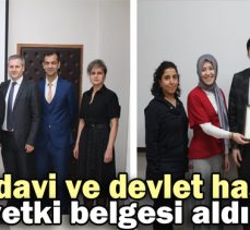 Fizik tedavi ve Devlet hastanesi yetki belgesi aldı