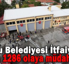 Bolu Belediyesi İtfaiyesi 12 ayda 1286 olaya müdahale etti