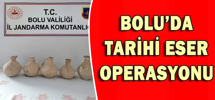 BOLU’DA TARİHİ ESER OPERASYONU