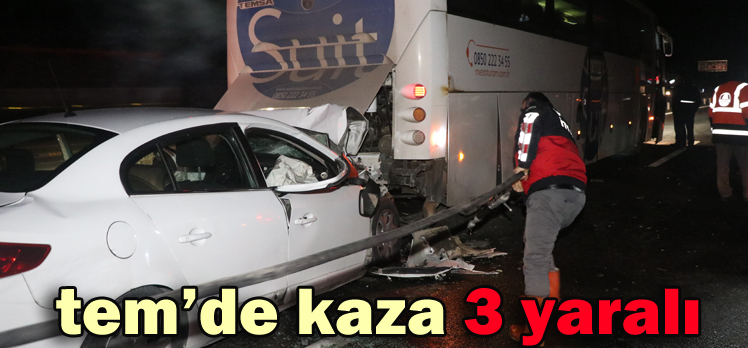 Tem’de Kaza: 3 yaralı