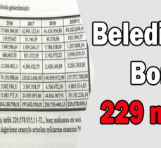 Belediye’nin Borcu 229 milyon