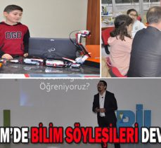 BOLU BİLSEM’DE BİLİM SÖYLEŞİLERİ DEVAM EDİYOR