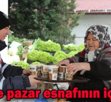 Belediye pazar esnafının içini ısıttı