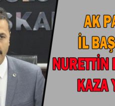 AK PARTİ İL BAŞKANI NURETTİN DOĞANAY KAZA  YAPTI