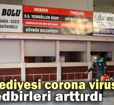 Bolu Belediyesi corona virüse karşı tedbirleri arttırdı