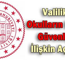 Valilikden  Okulların Deprem  Güvenliğine  İlişkin Açıklama