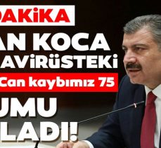 Bakan Koca corona virüsteki son durumu açıkladı! Ölü sayısı 75 oldu