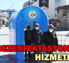 Dezenfektasyon tüneli hizmete girdi