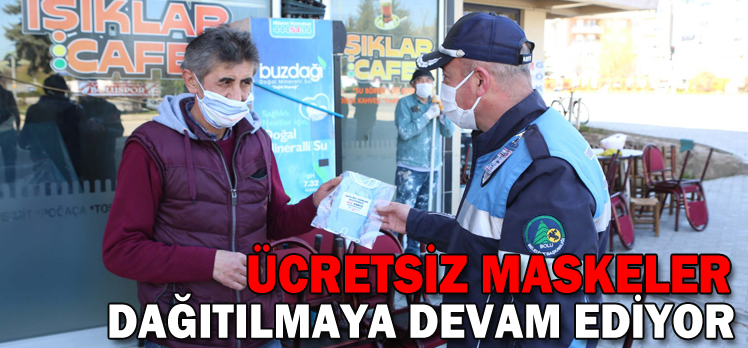 Ücretsiz maskeler esnaflara ulaşıyor