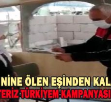 FATMA NİNE ÖLEN EŞİNDEN KALAN MAAŞINI BİZ BİZE YETERİZ TÜRKİYEM KAMPANYASINA BAĞIŞLADI